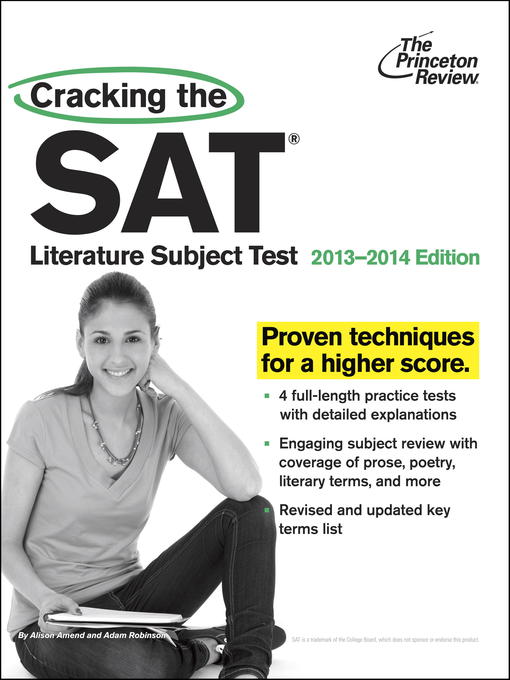 Title details for Cracking the SAT Literature Subject Test, 2013-2014 Edition by Princeton Review - Available